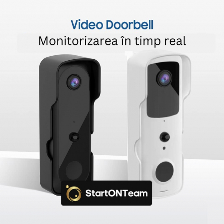 Video Interfon StartONTeam WiFi cu Sonerie Inteligentă și Cameră Full HD [1]