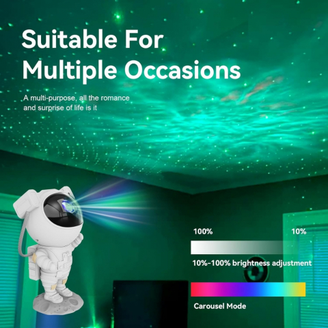 Lampa de Veghe Astronaut Proiector Constelatii Stele si Galaxie [14]