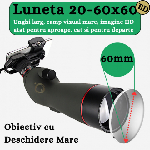Luneta Terestra Profesionala Eagle 20-60x60 ED [14]