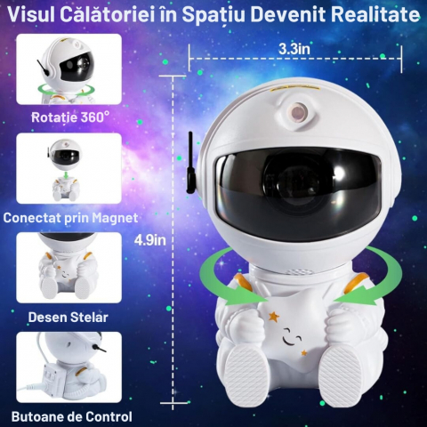 Mini Astronaut Proiector de Stele si Galaxie [5]