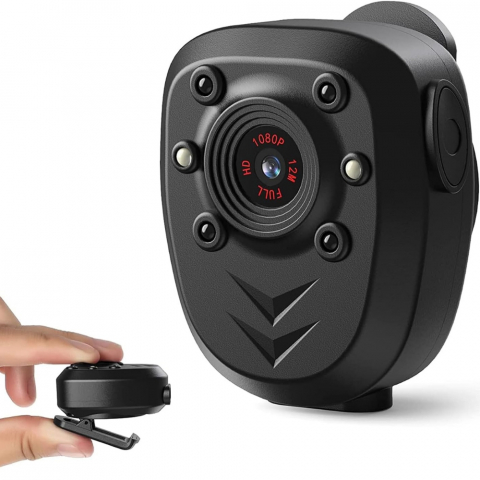 Camere Spion - Mini Camera de Corp video Portabila 1080P, Night Vision, Infrarosu