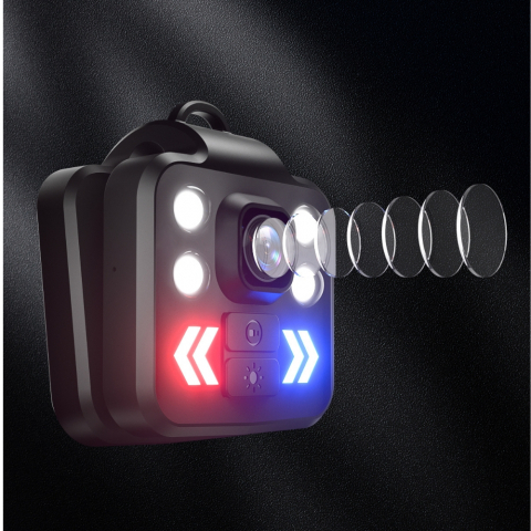 Camera Mini 1080P FHD Portabila cu Lanterna LED, Mod Avertizare și Înregistrare Video [2]