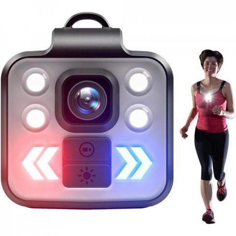 Camera Mini 1080P FHD Portabila cu Lanterna LED, Mod Avertizare și Înregistrare Video [8]
