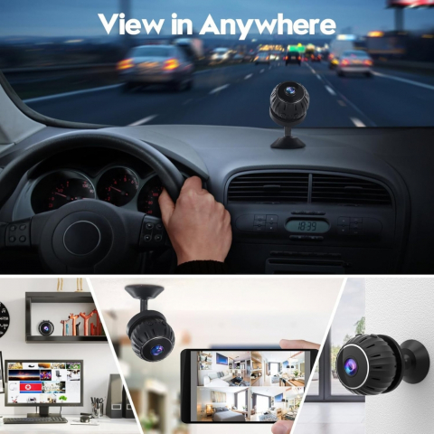 Mini Camera cu WiFi, 1080p, Senzor de Miscare, Vedere Nocturna [7]