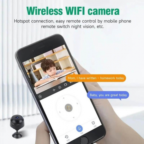Mini Camera Magnetica, Microcamera Wifi Full HD Profesionala [19]
