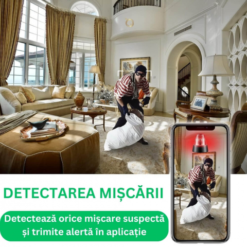 Mini Camera Magnetica, Microcamera Wifi Full HD Profesionala [5]