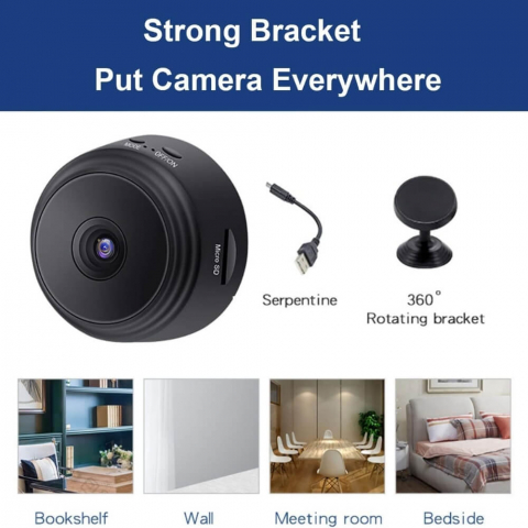 Mini Camera Magnetica, Microcamera Wifi Full HD Profesionala [22]