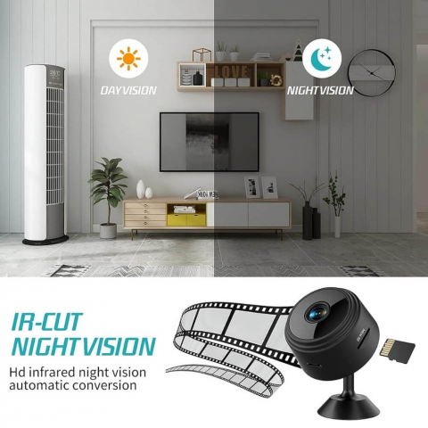 Mini Camera Magnetica, Microcamera Wifi Full HD Profesionala [26]