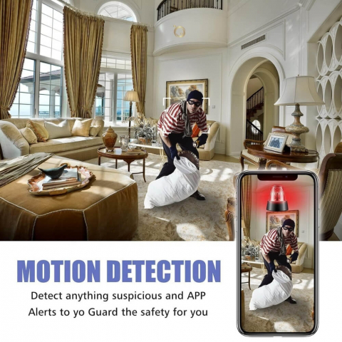 Mini Camera Magnetica, Microcamera Wifi Full HD Profesionala [28]