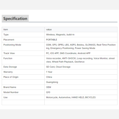 Mini Tracker Auto GPS 4G Q10, magnetic, autonomie 45 zile standby [13]