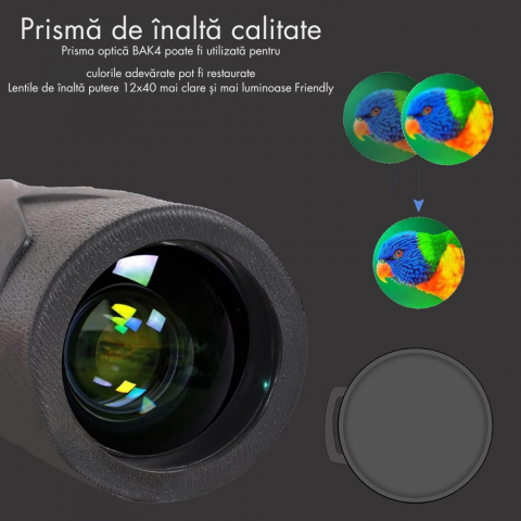 Monoclu Profesional 10x40, Telescop Compact de Inalta Putere [1]