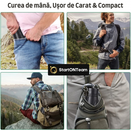 Monoclu Profesional 80x100 Tip Telescop cu Prisma BaK-4 și Dual Focus pentru Observații Clare [4]
