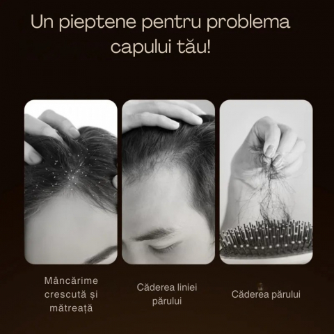 Perie de Par Electrica cu Laser pentru Cresterea Parului [13]