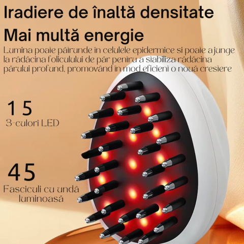 Perie de Par Electrica cu Laser pentru Cresterea Parului [2]