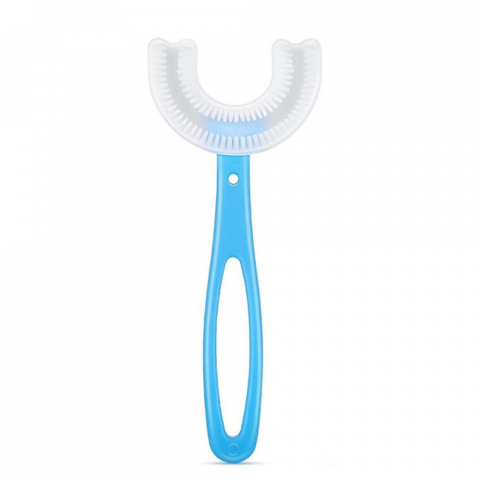 Periute de Dinti Circulare in forma de U, din Silicon Alimentar, pentru copii de 2-12 ani, Multicolore [0]