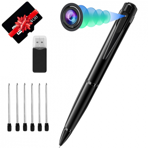 Pix cu Camera Full HD 1080P, Inregistrare Video si Foto, Baterie de Lunga Durata Pix cu Camera Full HD 1080P, Inregistrare Video si Foto, Baterie de Lunga Durata