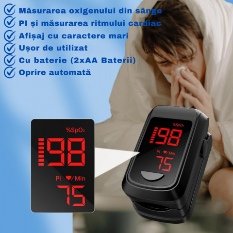 Pulsoximetru de Deget pentru Monitorizare si Verificare SpO2 [4]