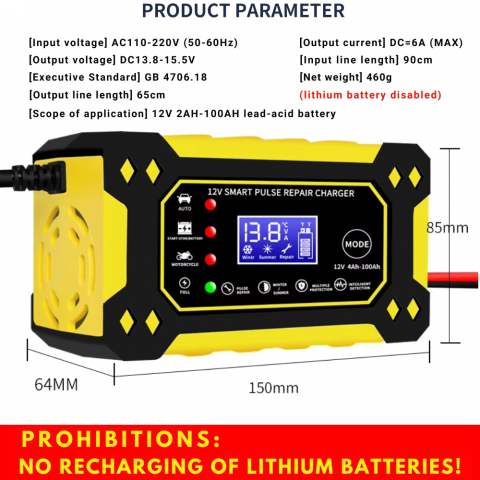 Redresor Automat Inteligent pentru Baterii Auto 12V/5Amp [4]