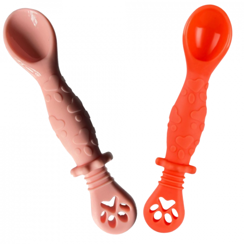Set 2 Lingurite Bebelusi pentru Hranire si Diversificare, 2 Capete [0]