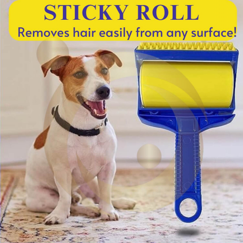 Rolă Adezivă Reutilizabilă pentru Scame și Păr de Animale - Set 2 Buc, Silicon Lavabil [9]