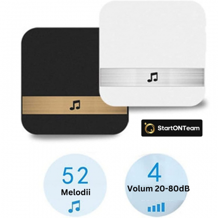Sonerie de Interior pentru Video Interfon WiFi - Receptor cu 52 Melodii [2]