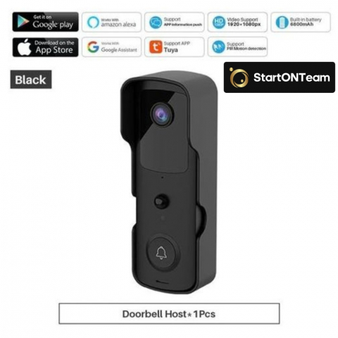 Video Interfon StartONTeam WiFi cu Sonerie Inteligentă și Cameră Full HD [26]