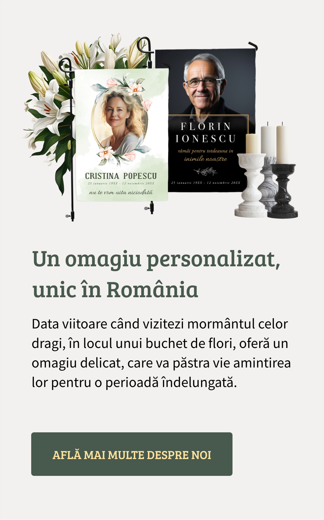 Un omagiu personalizat