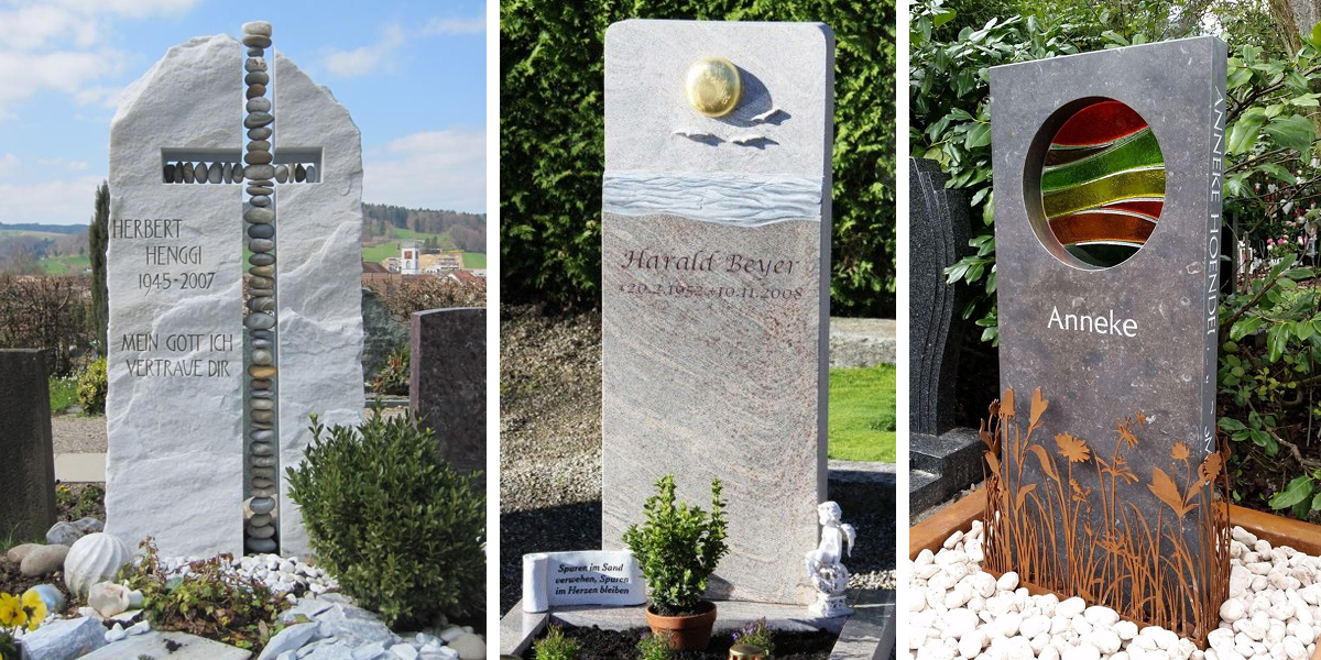 Pietre funerare cu design contemporan