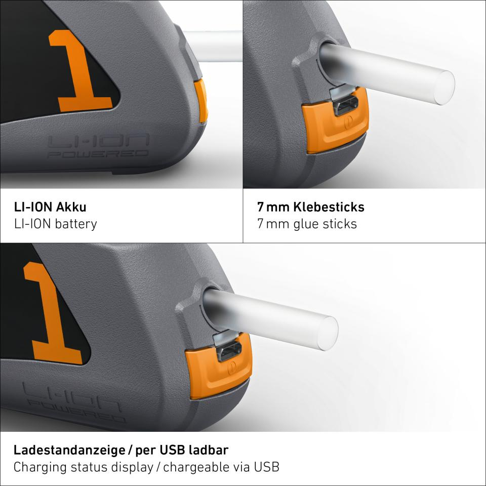 Pistol de lipit cu adeziv MobileGlue 1007-S cu baterie [3]