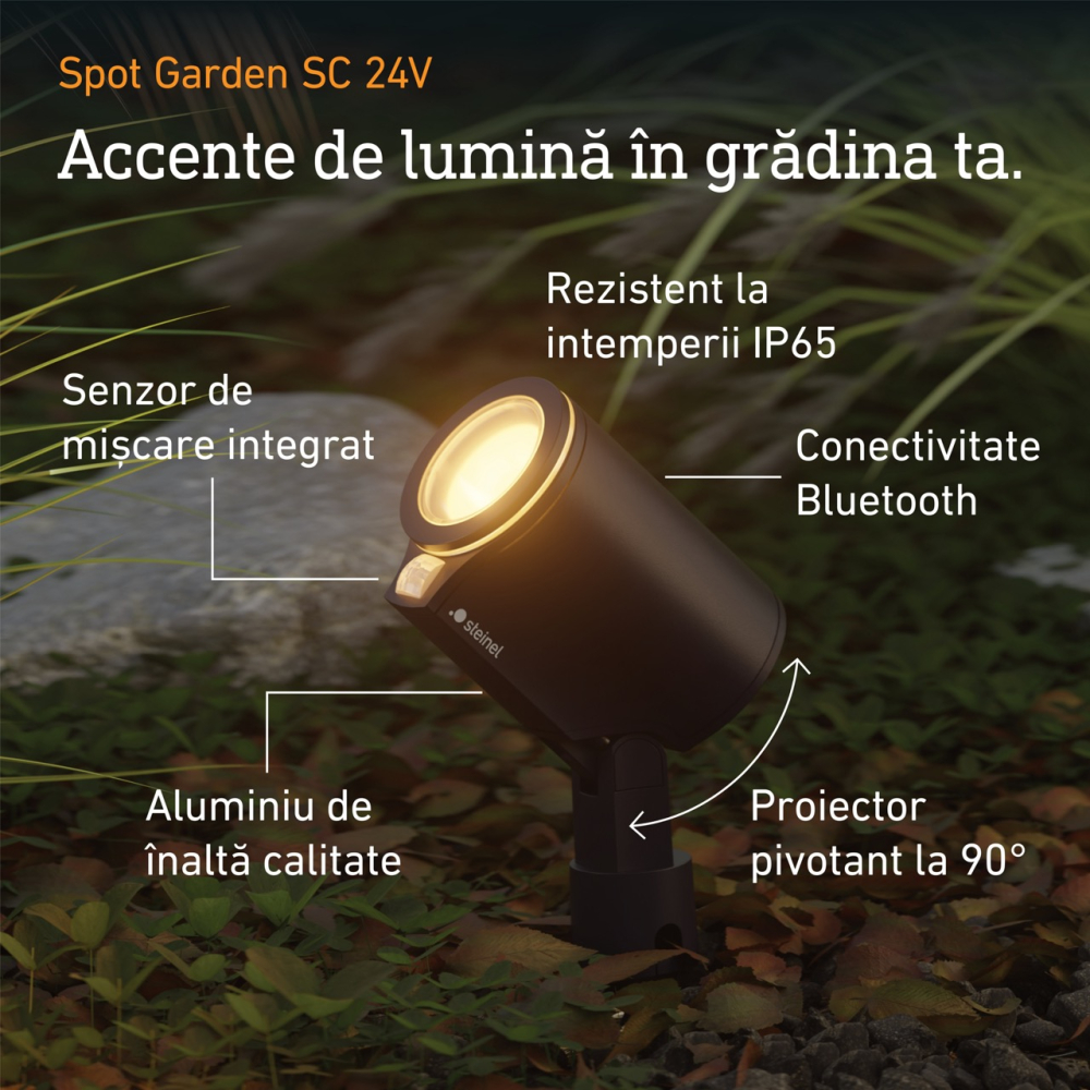 Proiector RGB Spot Garden SC 24V Bluetooth si Senzor de miscare [2]