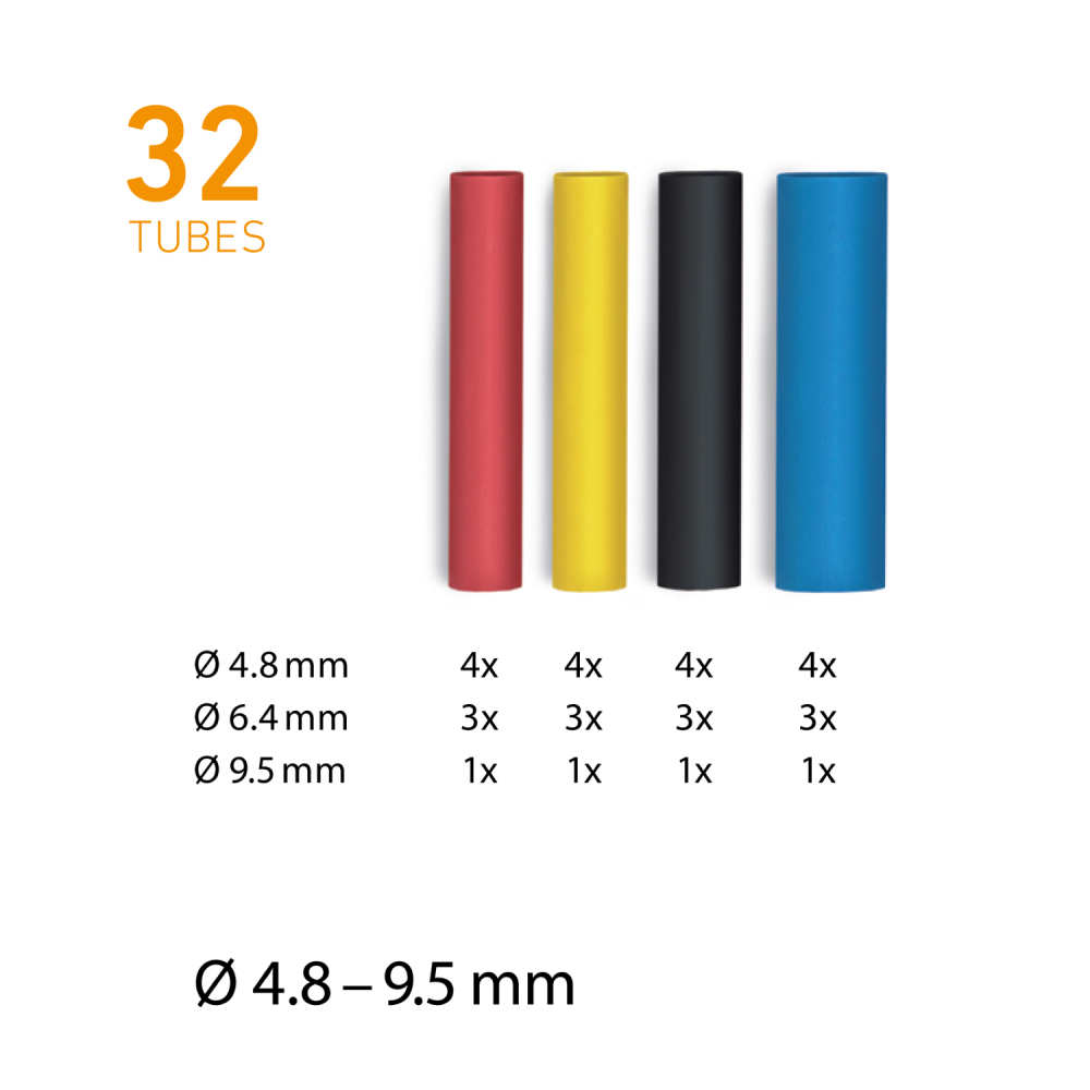 Set 32 buc. tub contractil II ∅4,8 – 9,5 mm [3]