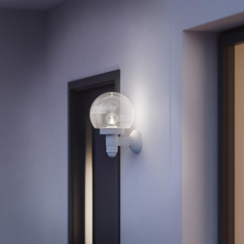 Lampă de exterior L 115 S cu senzor de miscare alb [1]