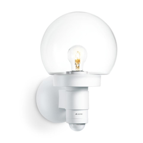 Lămpi de grădină - Lampă de exterior L 115 S cu senzor de miscare alb