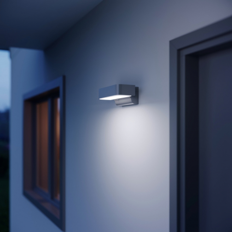 Lampa de exterior L 800 S cu detector de miscare Argintiu [1]