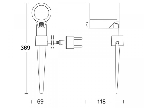 Proiector Spot Garden SC cu detector de mișcare si Bluetooth - STEINEL [2]