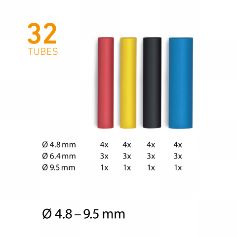 Set 32 buc. tub contractil II ∅4,8 – 9,5 mm [2]