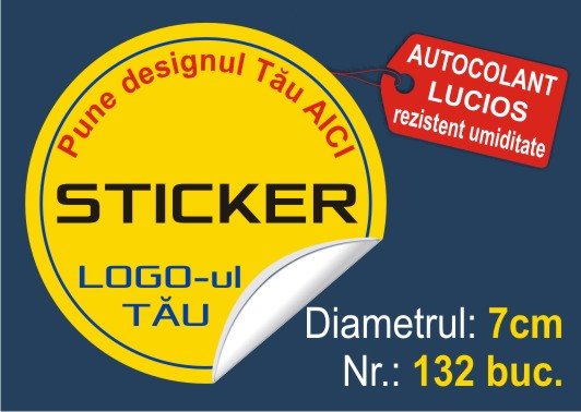 Sticker Personalizat cerc 7cm x132buc [1]