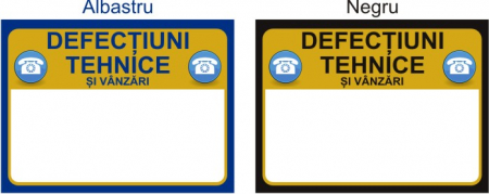 Stickere automate cafea - Defectiuni tehnice 8x6cm