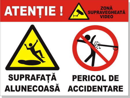 Semnalizare obligatorie Self Wash 40x30cm