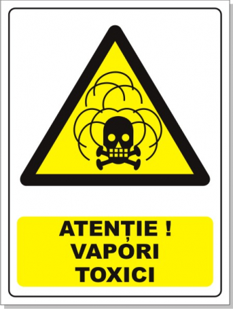 Obligatii generale - Vapori toxici 20x15cm