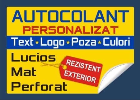 Produse la comandă - Autocolant Printat personalizat