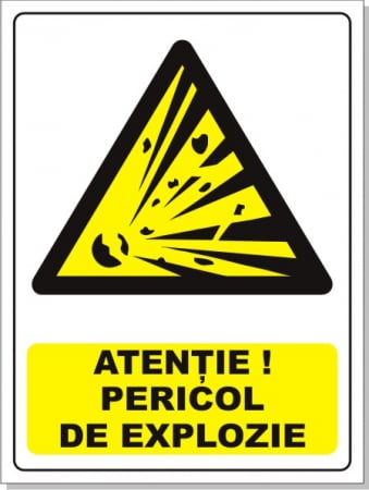 Statie GPL - Pericol de explozie 20x15cm