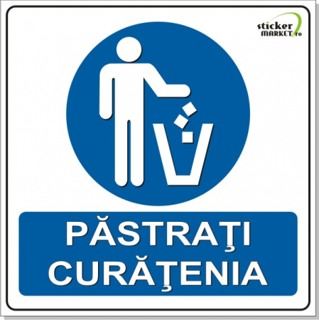 Horeca - Pastrati curatenia 14x14cm