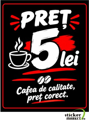 Stickere automate cafea - Sticker Automat Cafea - Preț 5 Lei (10x8cm, Model Nou)