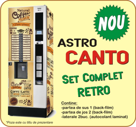 Autocolante automate cafea - Astro CANTO retro