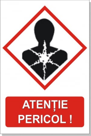 Statie GPL - Atentie pericol 30x20cm