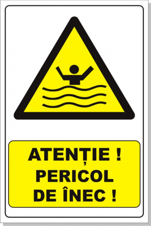 Horeca - Pericol de inec 30x20cm