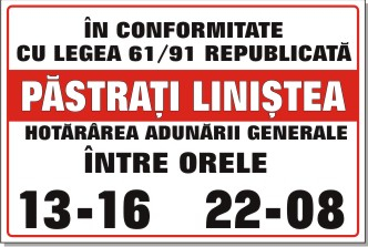 Stickere Atentionare - Pastrati linistea