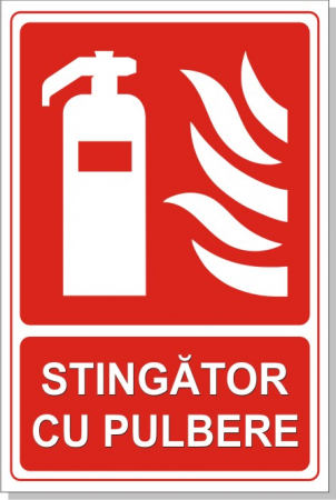 Stickere PSI - Stingator cu Pulbere 30x20cm