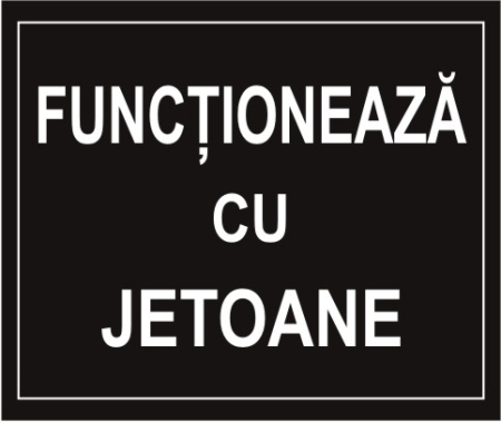 A1 Functioneaza cu jetoane 9,5x8cm